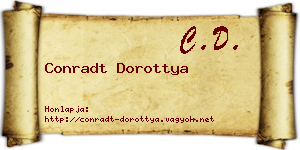 Conradt Dorottya névjegykártya